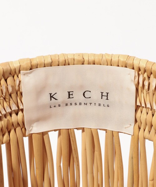 KECH LeS ESSENTIELS(ケッシュルエッセンシャル)の「KECH LES ESSENTIAL ONE SHOULDER M バスケットバッグ(かごバッグ・レディース・ベージュ・FREE)」の9枚目の写真