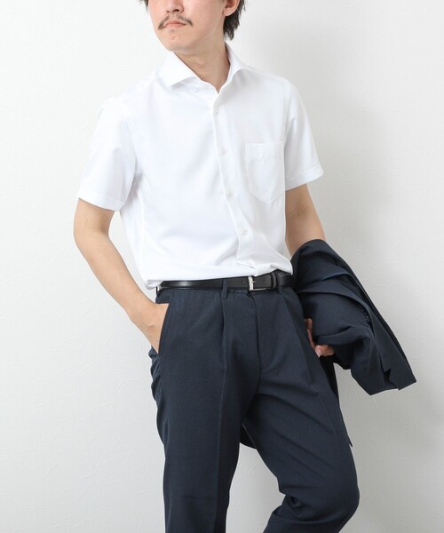 NOLLEY’S（ノーリーズ）の「《ビジカジ対応》【SMART TECH】吸水速乾 イージーアイロンWD SS 25SS（ビジネスシャツ・メンズ・ホワイト/ブルー/ライトブルー/ブルー系その他・S/M/L/XL）」の5枚目の写真