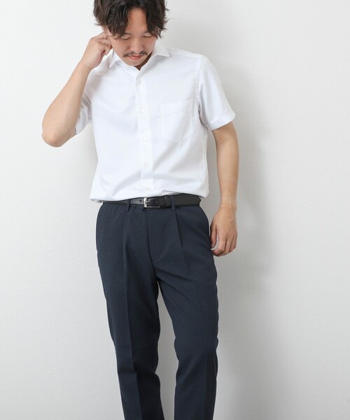 NOLLEY’S（ノーリーズ）の「《ビジカジ対応》【SMART TECH】吸水速乾 イージーアイロンWD SS 25SS（ビジネスシャツ・メンズ・ホワイト/ブルー/ライトブルー/ブルー系その他・S/M/L/XL）」の6枚目の写真