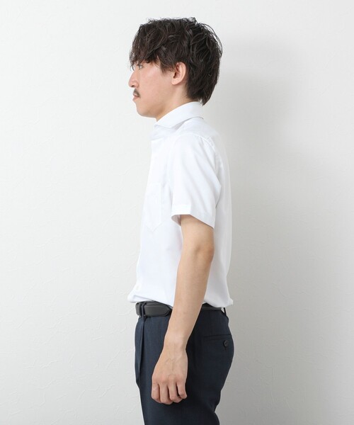 NOLLEY’S（ノーリーズ）の「《ビジカジ対応》【SMART TECH】吸水速乾 イージーアイロンWD SS 25SS（ビジネスシャツ・メンズ・ホワイト/ブルー/ライトブルー/ブルー系その他・S/M/L/XL）」の8枚目の写真