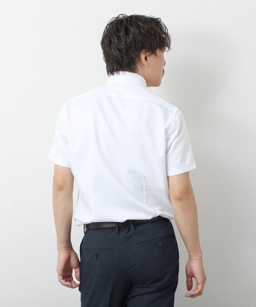 NOLLEY’S（ノーリーズ）の「《ビジカジ対応》【SMART TECH】吸水速乾 イージーアイロンWD SS 25SS（ビジネスシャツ・メンズ・ホワイト/ブルー/ライトブルー/ブルー系その他・S/M/L/XL）」の9枚目の写真