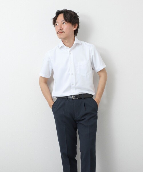 NOLLEY’S（ノーリーズ）の「《ビジカジ対応》【SMART TECH】吸水速乾 イージーアイロンWD SS 25SS（ビジネスシャツ・メンズ・ホワイト/ブルー/ライトブルー/ブルー系その他・S/M/L/XL）」の10枚目の写真