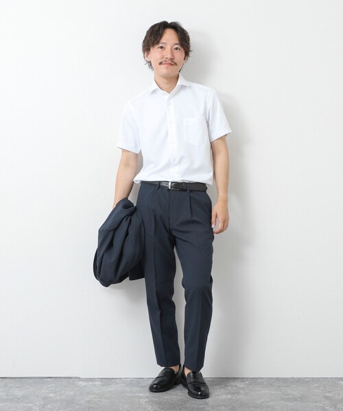 NOLLEY’S（ノーリーズ）の「《ビジカジ対応》【SMART TECH】吸水速乾 イージーアイロンWD SS 25SS（ビジネスシャツ・メンズ・ホワイト/ブルー/ライトブルー/ブルー系その他・S/M/L/XL）」の11枚目の写真