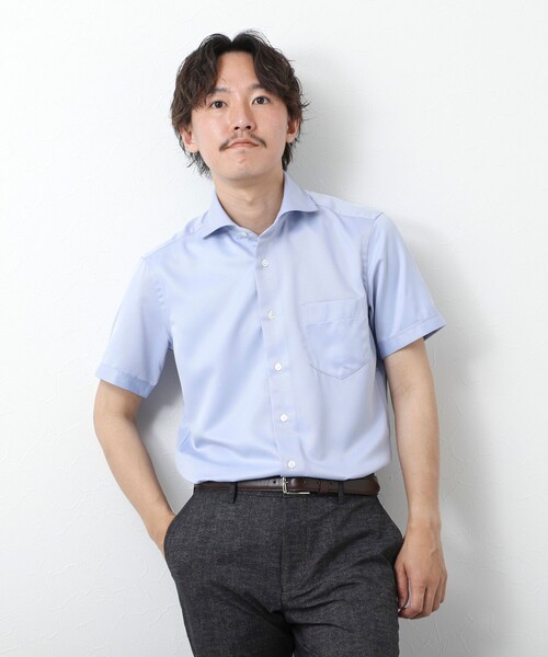 NOLLEY’S（ノーリーズ）の「《ビジカジ対応》【SMART TECH】吸水速乾 イージーアイロンWD SS 25SS（ビジネスシャツ・メンズ・ホワイト/ブルー/ライトブルー/ブルー系その他・S/M/L/XL）」の17枚目の写真