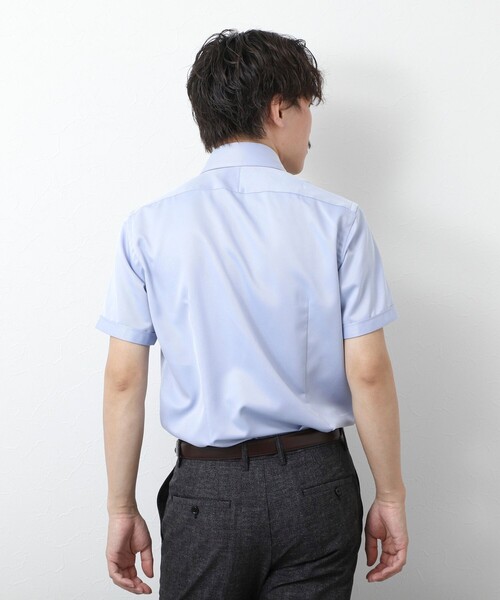 NOLLEY’S（ノーリーズ）の「《ビジカジ対応》【SMART TECH】吸水速乾 イージーアイロンWD SS 25SS（ビジネスシャツ・メンズ・ホワイト/ブルー/ライトブルー/ブルー系その他・S/M/L/XL）」の19枚目の写真