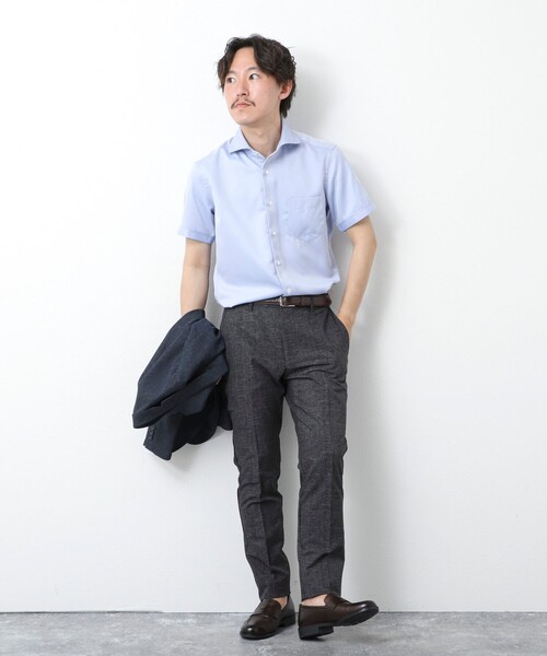 NOLLEY’S（ノーリーズ）の「《ビジカジ対応》【SMART TECH】吸水速乾 イージーアイロンWD SS 25SS（ビジネスシャツ・メンズ・ホワイト/ブルー/ライトブルー/ブルー系その他・S/M/L/XL）」の21枚目の写真