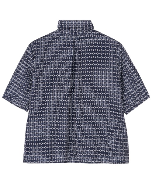 TOKYO SHIRTS（トウキョウシャツ）の「ボウタイプリントブラウス 五分袖（シャツ/ブラウス・レディース・ネイビー/ベージュ・S/M/L）」の14枚目の写真