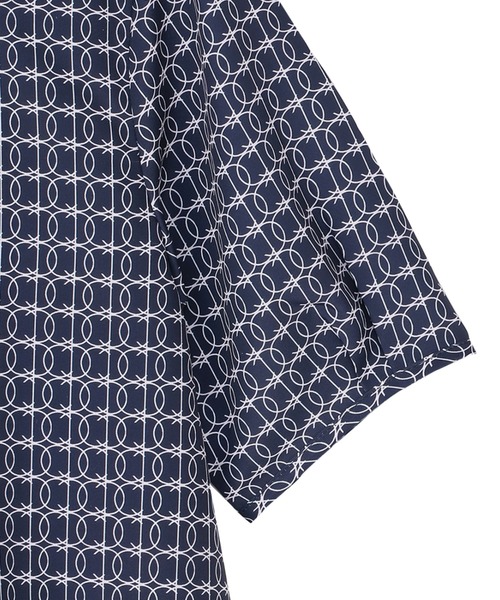 TOKYO SHIRTS（トウキョウシャツ）の「ボウタイプリントブラウス 五分袖（シャツ/ブラウス・レディース・ネイビー/ベージュ・S/M/L）」の17枚目の写真