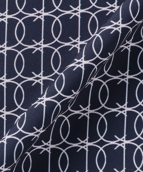 TOKYO SHIRTS（トウキョウシャツ）の「ボウタイプリントブラウス 五分袖（シャツ/ブラウス・レディース・ネイビー/ベージュ・S/M/L）」の18枚目の写真