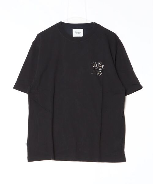 younger song（ヤンガーソング）の「Clover logo studs ss tee（Tシャツ/カットソー・メンズ・ホワイト/ブラック・MEDIUM/LARGE/X-LARGE）」の2枚目の写真