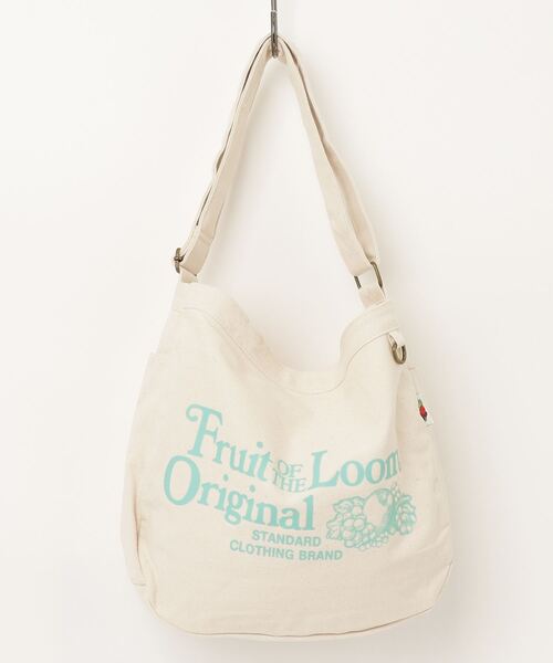 FRUIT OF THE LOOM(フルーツオブザルーム)の「【FRUIT OF THE LOOM/フルーツオブザルーム 】FTL NEWSPAPER BAG(ショルダーバッグ・レディース・レッド/ブラック/サックスブルー/ベージュ/イエロー・FREE)」の4枚目の写真