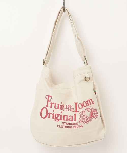 FRUIT OF THE LOOM(フルーツオブザルーム)の「【FRUIT OF THE LOOM/フルーツオブザルーム 】FTL NEWSPAPER BAG(ショルダーバッグ・レディース・レッド/ブラック/サックスブルー/ベージュ/イエロー・FREE)」の10枚目の写真