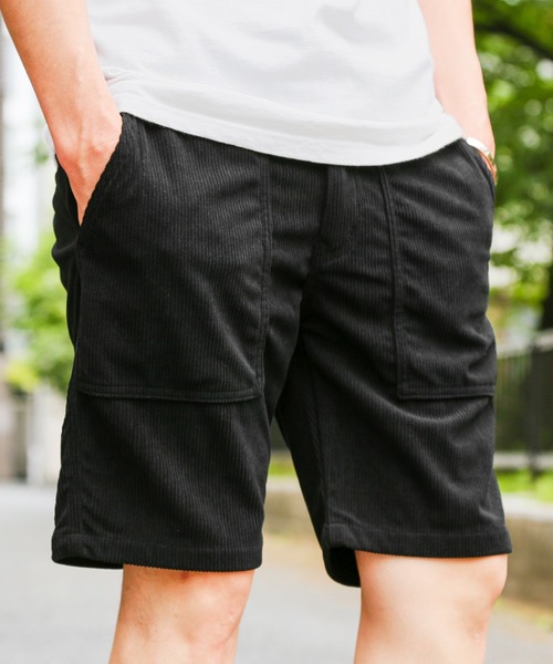 LUXSTYLE(ラグスタイル)の「コーデュロイベイカーショーツ(その他パンツ・メンズ・ベージュ/ブラック/ブルー/グレー・M/L/S/XL)」の5枚目の写真