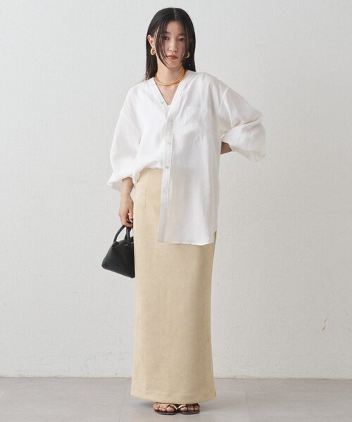 LOUNGEDRESS（ラウンジドレス）の「フェイクスウェードスカート（スカート・レディース・キャメル/ベージュ・SMALL/MEDIUM）」の10枚目の写真