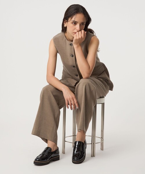 green label relaxing(グリーンレーベルリラクシング)の「チャンキー ローファー / シューズ 撥水(ローファー・レディース・ベージュ/ブラック/ダークブラウン・23.5cm/23cm/22.5cm/24cm/25.5cm/25cm/24.5cm)」の5枚目の写真