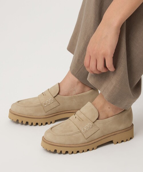 チャンキー ローファー / シューズ 撥水（ローファー）｜green