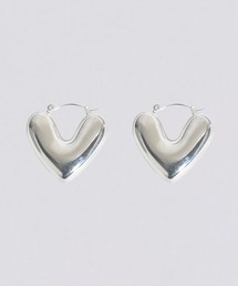 【kiehtova】round heart hoop pierce/ラウンドハート フープピアス KT21 ※