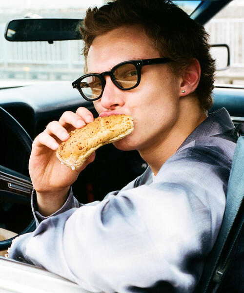 schott（ショット）の「Schott/ショット/EYEWEAR SLIAM/モデル スリム サングラス（サングラス・メンズ・ナチュラル/ブラック・F）」の8枚目の写真