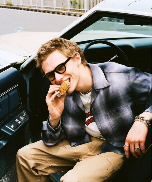 schott（ショット）の「Schott/ショット/EYEWEAR SLIAM/モデル スリム サングラス（サングラス・メンズ・ナチュラル/ブラック・F）」の3枚目の写真