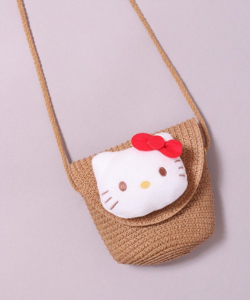 sanrio（サンリオ）の「(SK)【sanrio】ストロー素材ミニ フラップ ショルダーバッグ（ショルダーバッグ・レディース・ベージュ系1/ベージュ系3/ベージュ系4/ベージュ系2・ONE SIZE）」の3枚目の写真