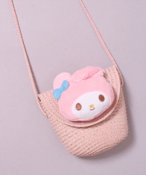 sanrio（サンリオ）の「(SK)【sanrio】ストロー素材ミニ フラップ ショルダーバッグ（ショルダーバッグ・レディース・ベージュ系1/ベージュ系3/ベージュ系4/ベージュ系2・ONE SIZE）」の4枚目の写真