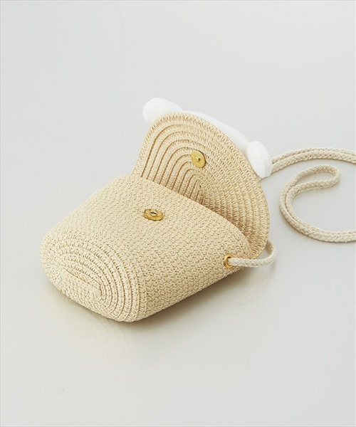 sanrio（サンリオ）の「(SK)【sanrio】ストロー素材ミニ フラップ ショルダーバッグ（ショルダーバッグ・レディース・ベージュ系1/ベージュ系3/ベージュ系4/ベージュ系2・ONE SIZE）」の13枚目の写真