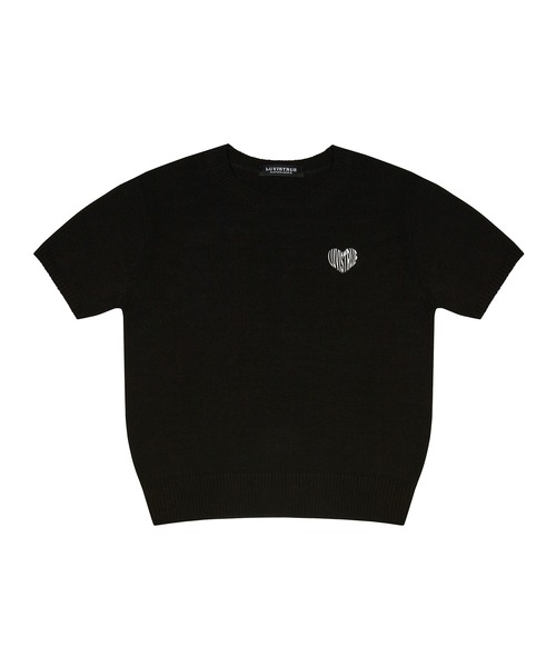 LUVISTRUE(ラヴイズトゥルー)の「PY LOGO WAPPEN KNIT(ニット/セーター・レディース・スカイブルー/ブラック・FREE)」の15枚目の写真