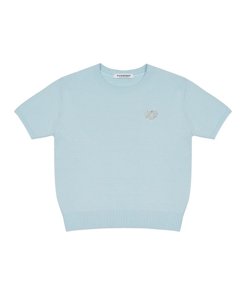 LUVISTRUE(ラヴイズトゥルー)の「PY LOGO WAPPEN KNIT(ニット/セーター・レディース・スカイブルー/ブラック・FREE)」の17枚目の写真