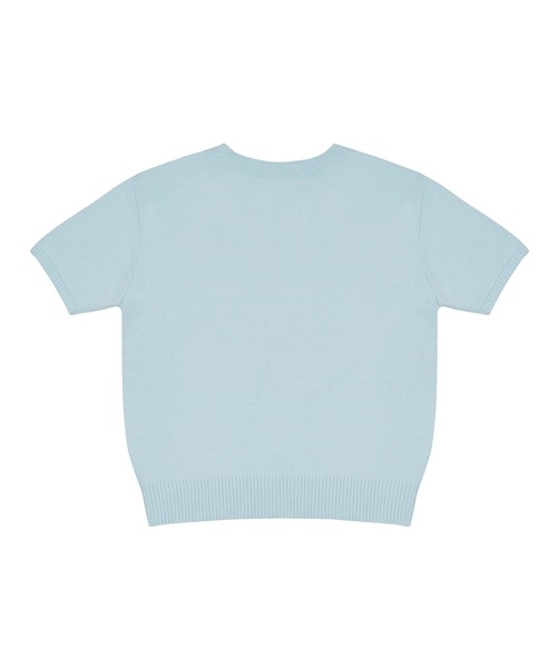 LUVISTRUE(ラヴイズトゥルー)の「PY LOGO WAPPEN KNIT(ニット/セーター・レディース・スカイブルー/ブラック・FREE)」の18枚目の写真