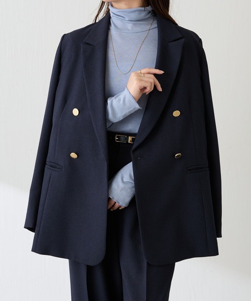 コラージュガリャルダガランテ テーラードジャケット ウールライクダブルジャケット COLLAGE GALLARDAGALANTE ジャケット テーラードジャケット