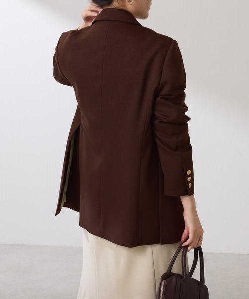 ウールライクダブルジャケット/セットアップ可/WEB限定カラー