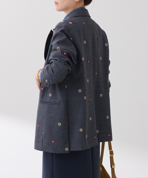 ウールライクダブルジャケット/セットアップ可/WEB限定カラー