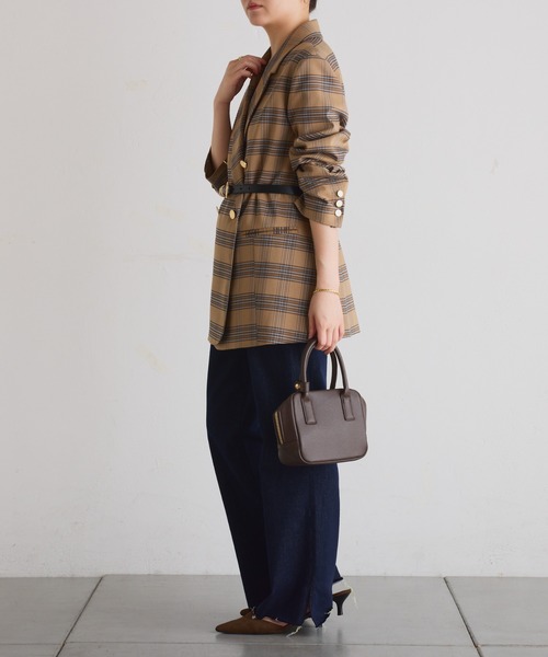 セール】ウールライクダブルジャケット/セットアップ可/WEB限定カラー