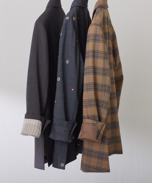 セール】ウールライクダブルジャケット/セットアップ可/WEB限定カラー