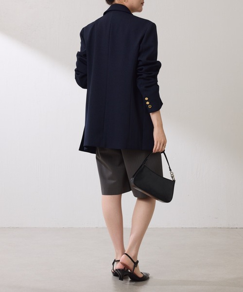 セール】ウールライクダブルジャケット/セットアップ可/WEB限定カラー