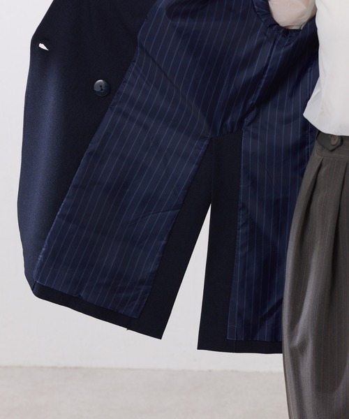 ウールライクダブルジャケット/セットアップ可 ウールライクダブルジャケット/セットアップ可/WEB限定カラー展開