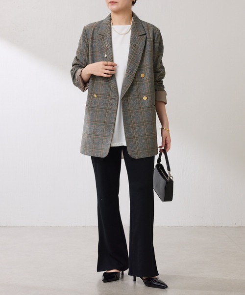 ウールライクダブルジャケット/セットアップ可 ウールライクダブルジャケット/セットアップ可/WEB限定カラー展開