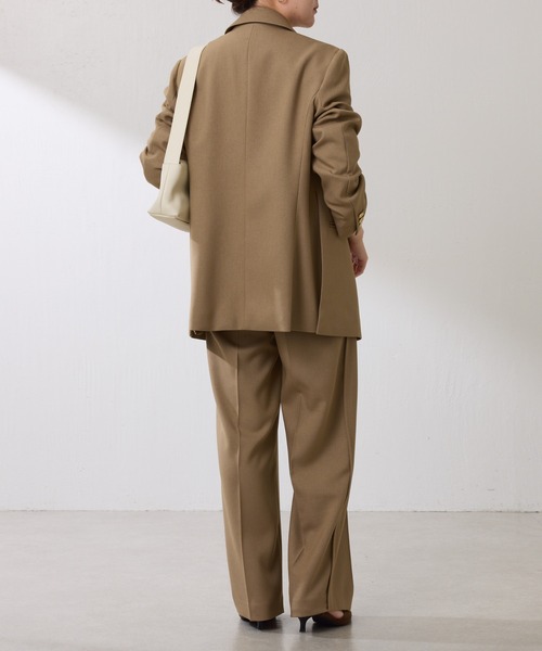 ウールライクダブルジャケット/セットアップ可/WEB限定カラー展開