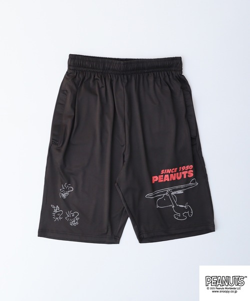 PEANUTS(ピーナッツ)の「PEAUTS スヌーピー&ウッドストックサーフィン柄カチオンハーフパンツ(その他パンツ・メンズ・カーキ系1/カーキ系/ブラック系/ブルー系その他/サックスブルー系/杢グレー/ブラック/グレー系その他・M/L/LL)」の9枚目の写真