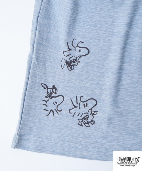 PEANUTS(ピーナッツ)の「PEAUTS スヌーピー&ウッドストックサーフィン柄カチオンハーフパンツ(その他パンツ・メンズ・カーキ系1/カーキ系/ブラック系/ブルー系その他/サックスブルー系/杢グレー/ブラック/グレー系その他・M/L/LL)」の13枚目の写真