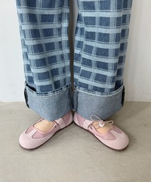 SANSeLF | 【SANSeLF】 メッシュストラップスニーカー リボンコードデザイン ローカット 軽量ソール sas25a002(その他シューズ)