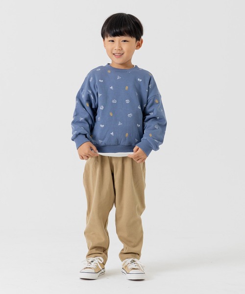 chil2（チルツー）の「全12色 カラバリ ハイパーストレッチ ワイドパンツ（その他パンツ・キッズ・チャコールグレー/ワインレッド/クリーム/ミント/ブルー/イエロー/カーキ/ブラウン/ネイビー/ベージュ/ブラック/ライトブルー・150cm/90cm/110cm/100cm/120cm/140cm/80ｃｍ/130cm）」の13枚目の写真