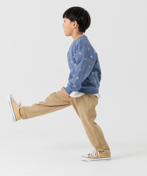 chil2（チルツー）の「全12色 カラバリ ハイパーストレッチ ワイドパンツ（その他パンツ・キッズ・チャコールグレー/ワインレッド/クリーム/ミント/ブルー/イエロー/カーキ/ブラウン/ネイビー/ベージュ/ブラック/ライトブルー・150cm/90cm/110cm/100cm/120cm/140cm/80ｃｍ/130cm）」の14枚目の写真