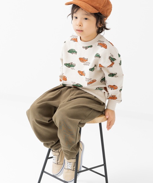 chil2（チルツー）の「全12色 カラバリ ハイパーストレッチ ワイドパンツ（その他パンツ・キッズ・チャコールグレー/ワインレッド/クリーム/ミント/ブルー/イエロー/カーキ/ブラウン/ネイビー/ベージュ/ブラック/ライトブルー・150cm/90cm/110cm/100cm/120cm/140cm/80ｃｍ/130cm）」の22枚目の写真