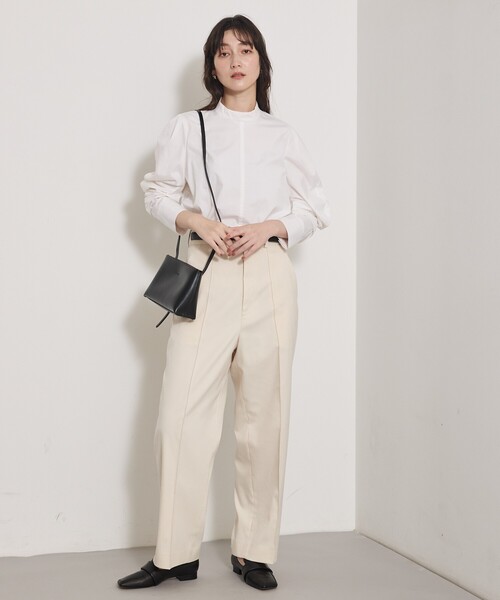 qualite（カリテ）の「カービースリーブブラウス（シャツ/ブラウス・レディース・ブルー/オフホワイト・フリー）」の19枚目の写真