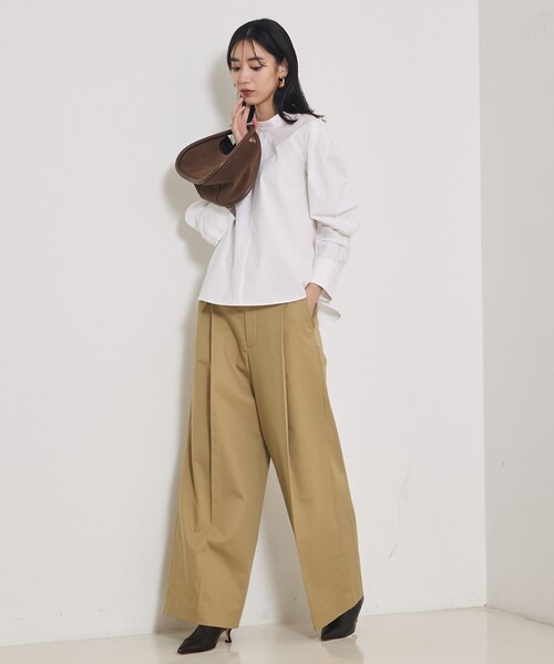 qualite（カリテ）の「カービースリーブブラウス（シャツ/ブラウス・レディース・ブルー/オフホワイト・フリー）」の18枚目の写真