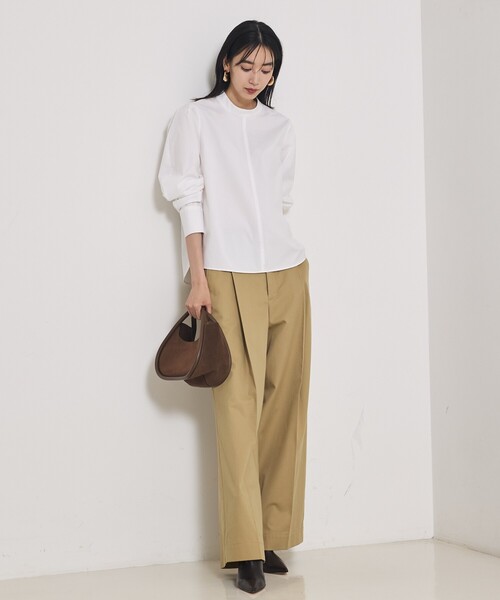 qualite（カリテ）の「カービースリーブブラウス（シャツ/ブラウス・レディース・ブルー/オフホワイト・フリー）」の17枚目の写真