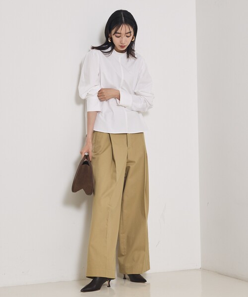 qualite（カリテ）の「カービースリーブブラウス（シャツ/ブラウス・レディース・ブルー/オフホワイト・フリー）」の16枚目の写真