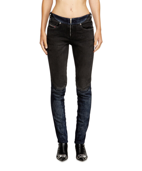DIESEL(ディーゼル)の「ウィメンズ デニムパンツ SLIM D-BIKEE-S(デニムパンツ・レディース・ブラック×ブルー・23inch/25inch/27inch)」の4枚目の写真