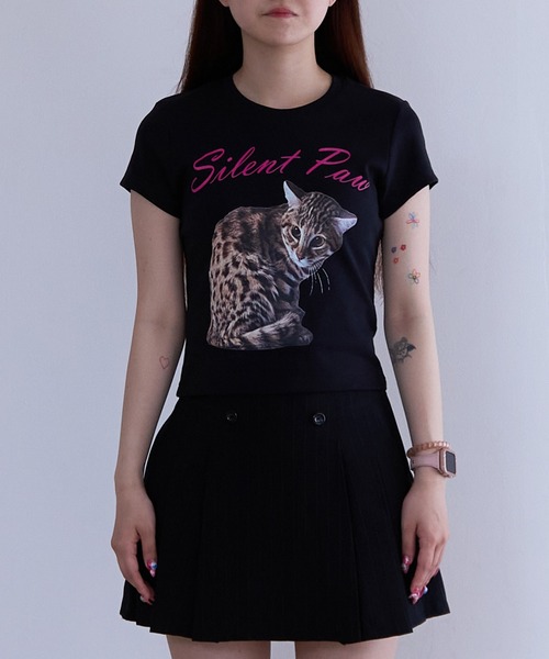 tシャツ SILENT PAW BABY TEE レディース SILENT PAW BABY TEE（Tシャツ/カットソー）｜BACANORA